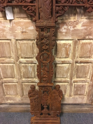 Beautiful unique grave cross, cast iron.